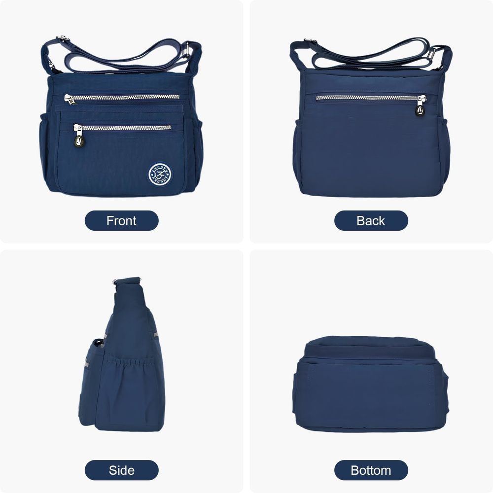 Waterproof Nylon Casual Crossbody Shoulder Messenger Bag Travel Purse XD - Picture 2 of 6